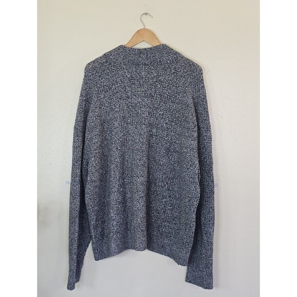 Abercrombie & Fitch Men’s XL Gray Heather Sweater Cardigan Grandpa Button Front - Picture 6 of 9